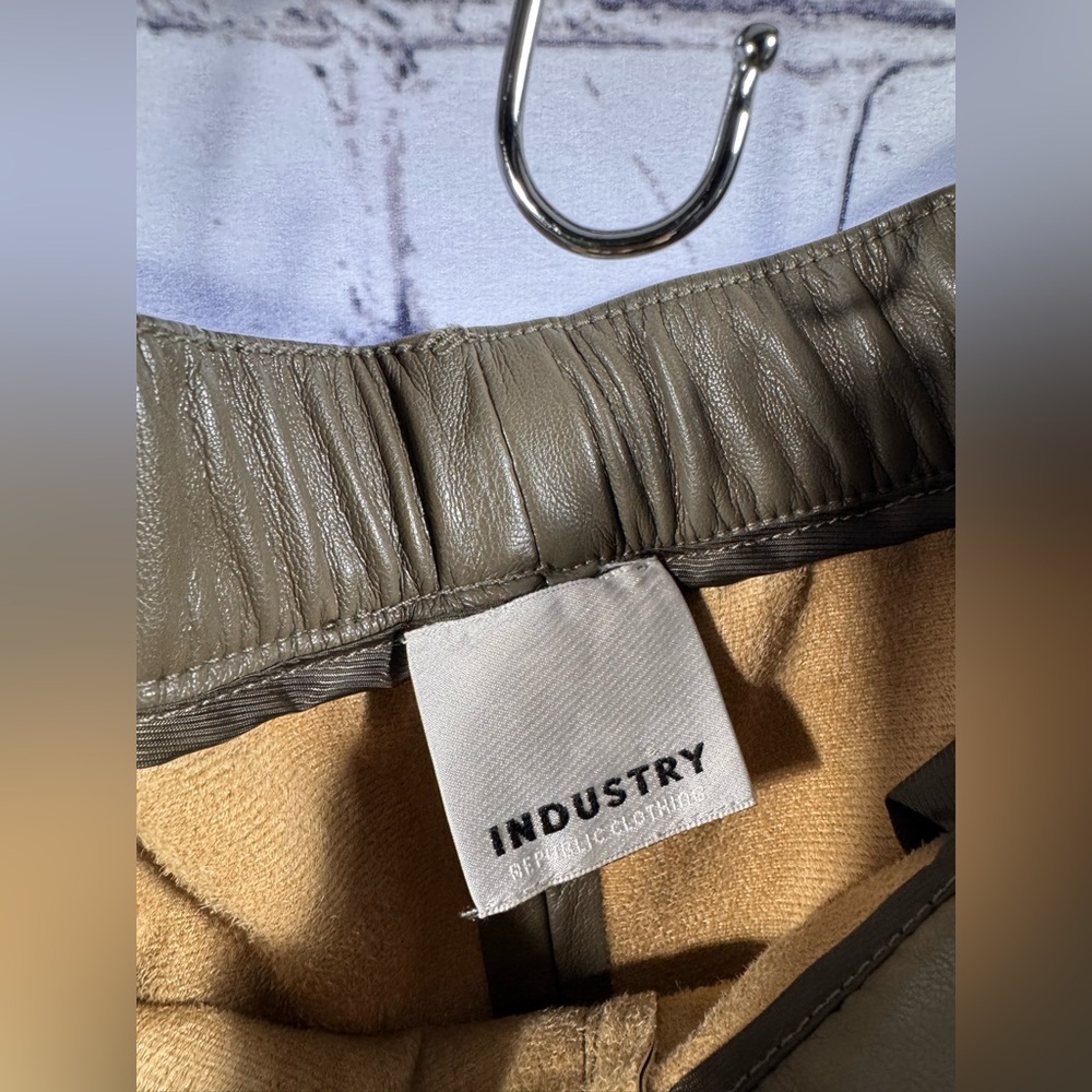 Industry Brown Pleather Pants - Picture 5 of 8